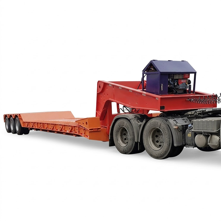 3-teljeline 60-tonnine eemaldatav hanekelaga haagis